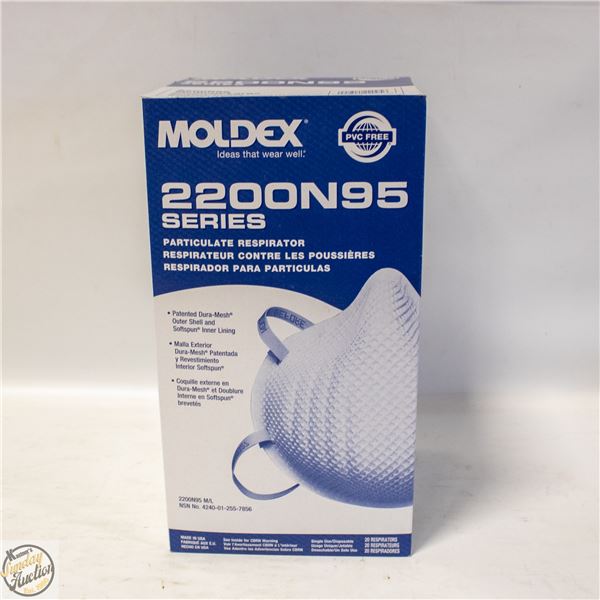 BRAND NEW BOX OF MOLDEX 2200N95 SERIES PARTICULATE