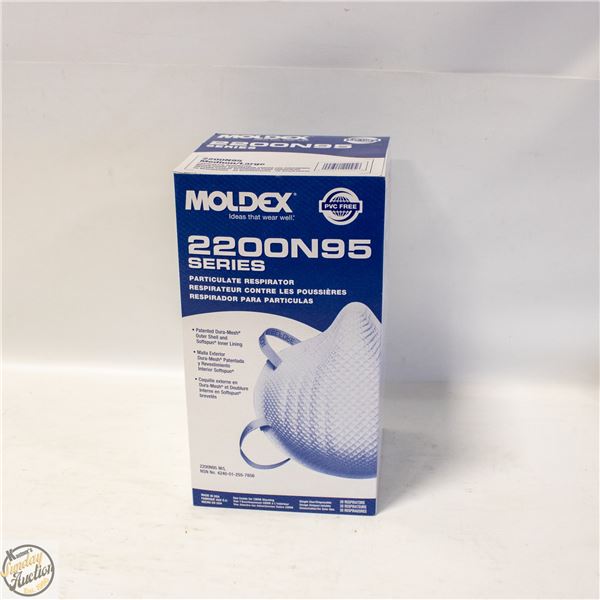 BRAND NEW BOX OF MOLDEX 2200N95 SERIES PARTICULATE