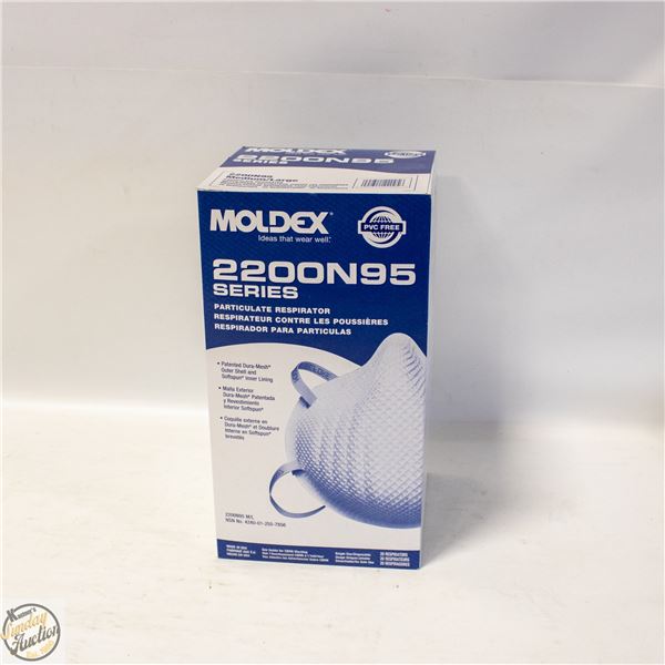 BRAND NEW BOX OF MOLDEX 2200N95 SERIES PARTICULATE