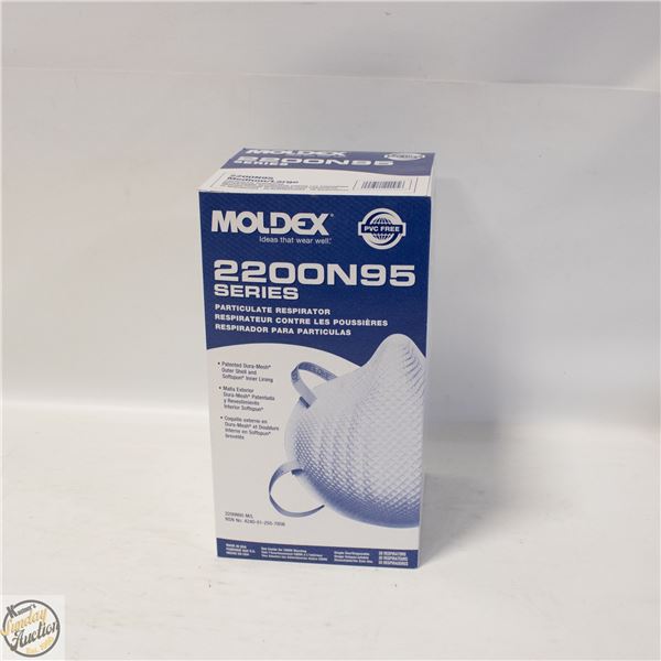 BRAND NEW BOX OF MOLDEX 2200N95 SERIES PARTICULATE
