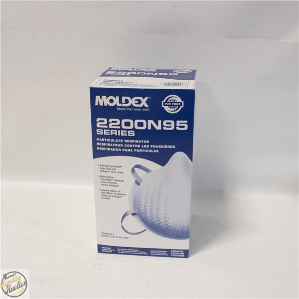 BRAND NEW BOX OF MOLDEX 2200N95 SERIES PARTICULATE