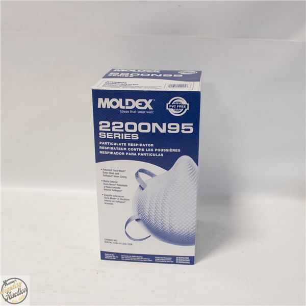 BRAND NEW BOX OF MOLDEX 2200N95 SERIES PARTICULATE