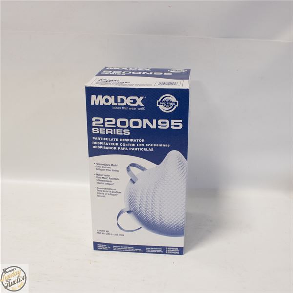BRAND NEW BOX OF MOLDEX 2200N95 SERIES PARTICULATE
