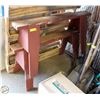 Image 1 : SAWHORSE WOOD TABLE LEGS- 25" X 48"