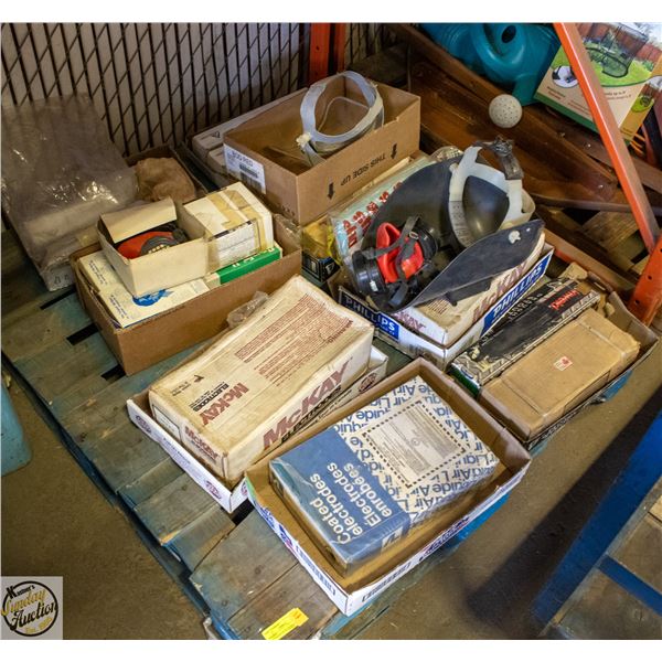 WELDING RODS/MASKS/ELECTRODES/ MISC LOT