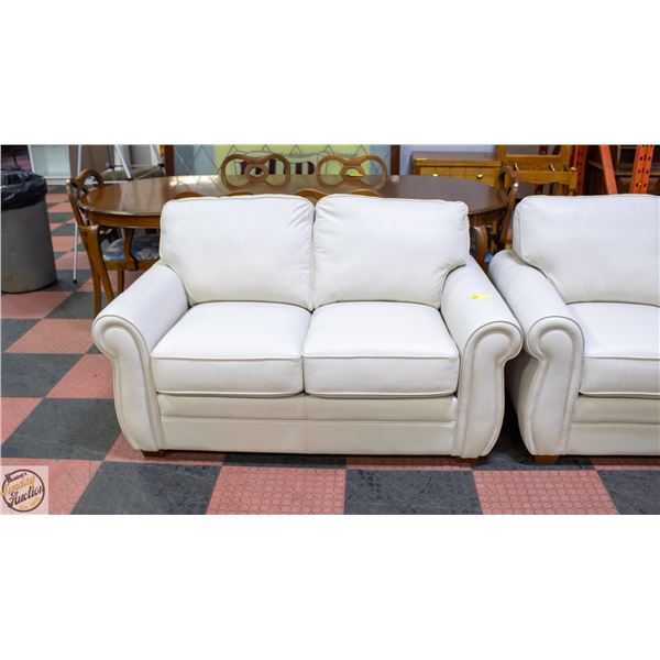 ESTATE CUSTOM WHITE LEATHER 2 SEATER