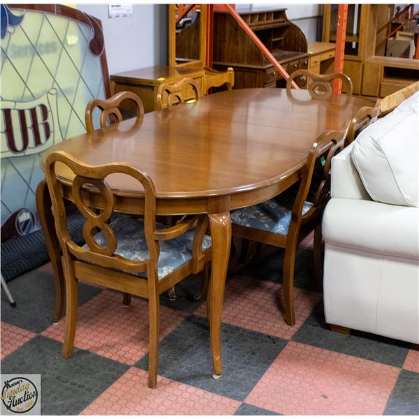 ESTATE SOLID WOOD DINING ROOM TABLE H-31" W-41.75"