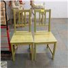 Image 1 : PAIR OF SOLID WOOD DINING CHAIRS RUSTIC DESIGN
