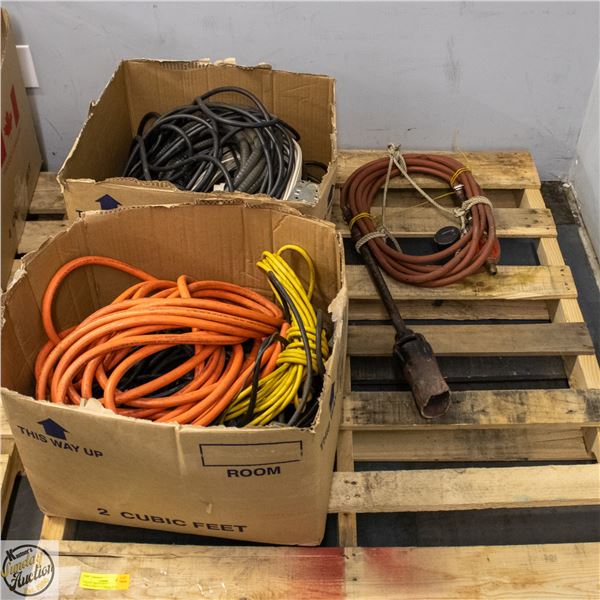 PALLET- HEAVY DUTY WIRE/CORDS/ELECTRICAL BOXES