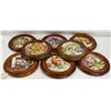 Image 1 : SET OF ROUND COLLECTOR PLATES FRAMED