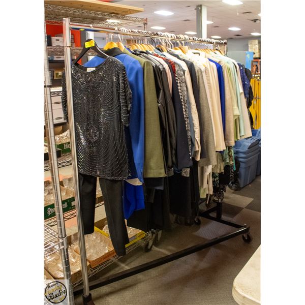 RACK OF ESTATE LADIES CLOTHING