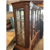 Image 4 : Wood and Glass China Cabinet With Display Shelves and Storage, 70 x 77.5 x 20.5 Inches