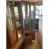 Image 7 : Wood and Glass China Cabinet With Display Shelves and Storage, 70 x 77.5 x 20.5 Inches