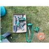 Image 18 : Outdoor Garden Lot with Broil King Gas Barbeque, Planter Boxes, Green Table, Tools and Hose