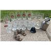 Image 1 : Barware Lot: Stella Artois, Hornitos, Kokanee Glasses, Hugo Boss Flask, Aerator, Shot Set
