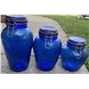 Image 12 : Cobalt Blue Glass Dinnerware, Anchor Hocking Overware Casserole, Jars, Bowls, Plates