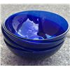 Image 7 : Cobalt Blue Glass Dinnerware, Anchor Hocking Overware Casserole, Jars, Bowls, Plates