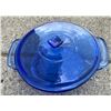 Image 8 : Cobalt Blue Glass Dinnerware, Anchor Hocking Overware Casserole, Jars, Bowls, Plates