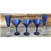 Image 4 : Cobalt Blue Glassware With Assorted Mugs, Goblets, Jars and Decanter