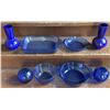 Image 1 : 7 Anchor Hocking Cobalt Blue Ovenware: Vases, Bowls, Casserole, Baking Dish