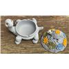 Image 7 : Four Swiss and German Beer Steins and Decorative Turtle Trinket Box