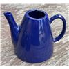Image 2 : Blue and Black Ceramic Teapot and Creamer Set, 5 Pieces
