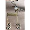 Image 4 : Metal Cat Sculpture With Nail Whiskers and Industrial Component Details