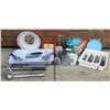 Image 1 : Kitchenware Lot with Dishes, Glassware, Utensils, Trays, and Mortar & Pestle