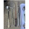 Image 4 : Kitchenware Lot with Dishes, Glassware, Utensils, Trays, and Mortar & Pestle