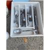 Image 6 : Kitchenware Lot with Dishes, Glassware, Utensils, Trays, and Mortar & Pestle
