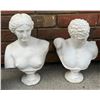 Image 1 : Plaster Busts, Hermès and Aphrodite, Approx. 30 cm Tall Each