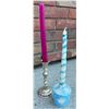 Image 7 : Candle Holders and Candles Lot, Various Glass, Metal, and Ceramic Pieces
