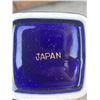 Image 3 : Japanese Cobalt Blue Ceramic Vase with Peacock and Floral Gold Detailing