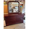 Image 11 : Sweet Dreams Storage - 2 Mirrored Dressers and 2-Drawer Nightstand in Cherry and Walnut Tones