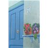 Image 4 : Oil Painting by J Zarkadas, Mediterranean Alleyway Scene, 45 x 54 Inches, Unframed