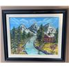 Image 10 : Four Framed Artworks, Three Signed Paintings, One Large Unsigned Possibly a Print