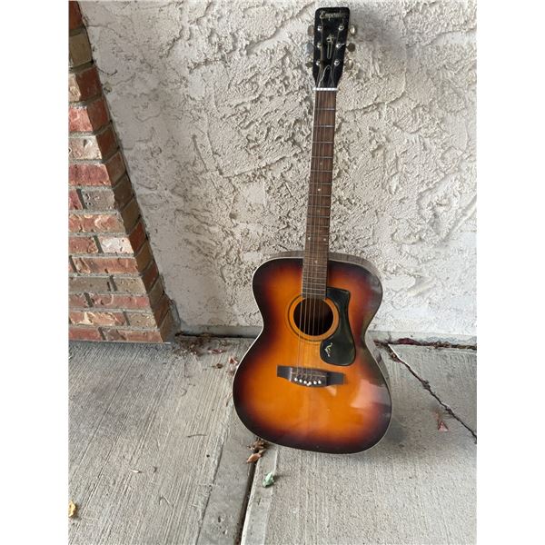 Emperador Acoustic Guitar with Sunburst Finish and Black Pickguard