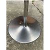 Image 4 : Eight Square Wood Restaurant Tables with Metal Bases Plus Six Extra Metal Stands