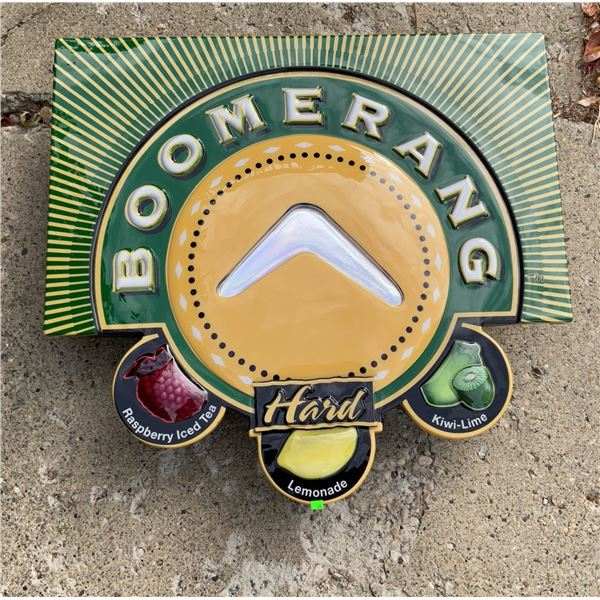 Boomerang Hard Lemonade Light Up Decorative Sign