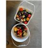 Image 1 : Two Buckets of Mixed Billiard Balls