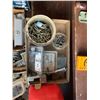 Image 15 : Hand Tools, Heavy Duty Extension Cords, Bench Grinder, Two Metal Boxes, Four-Tier Shelf