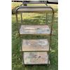 Image 24 : Hand Tools, Heavy Duty Extension Cords, Bench Grinder, Two Metal Boxes, Four-Tier Shelf