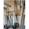 Image 1 : Gardening and Winter Tools with Snow Shovel and Two Post Hole Diggers