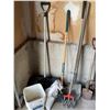 Image 5 : Gardening and Winter Tools with Snow Shovel and Two Post Hole Diggers