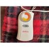Image 4 : Two IV Stands, Sunbeam Electric Blanket, Heating Pad, Conair Heated Neck Warmer Assortment