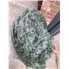 Image 3 : Metal Coat Rack Approximately 5'4" Tall and Rolled Green Shag Area Rug
