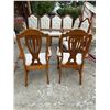 Image 6 : Pull Up a Seat - 8 Vintage Upholstered Dining Chairs with Turned Legs, 4 Side and 4 Armchairs