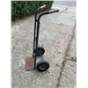 Image 1 : Metal Hand Truck with Dual Pneumatic Wheels and Textured Grip Handles