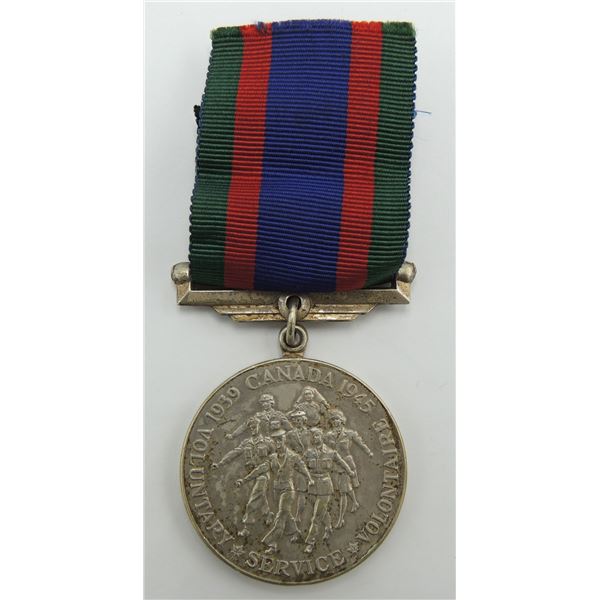 #4 WW2 Canadian Volunteer Service Medal Silver
