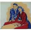 Image 13 : #9  National Shuffleboard Bowling Glass Sign Pair
